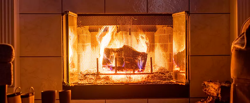 Mendota Hearth Landscape Fireplace Installation in Golden Glades, Florida
