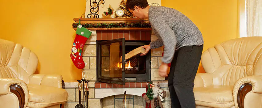 Rusted Metal Fireplace Restoration in Golden Glades, Florida